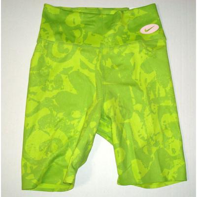Nike Shorts | Womens Nike Nwt New Bike Shorts Yoga Pilates Run Gym One Luxe Xs Vivid Green Lim | Color: Green | Size: Xs