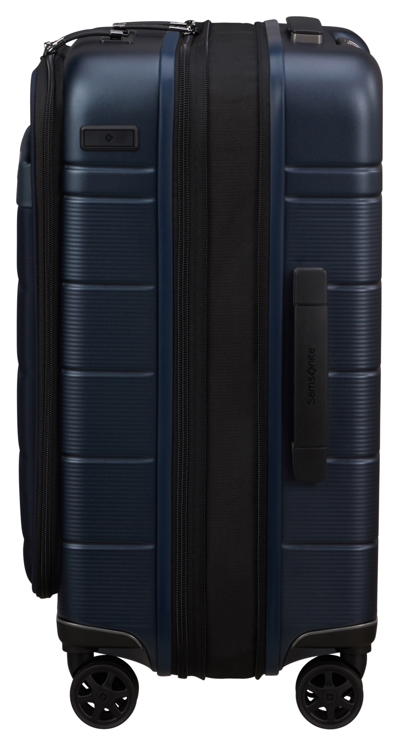 Hartschalen-Trolley SAMSONITE "NEOPOD 55/23 EXP", Gr. B/H/T: 40 x 55 x 23 41, blau (midnight blu), Polypropylen, Strukturmuster, Klassisch, Koffer, Handgepäck Reisegepäck mit TSA-Schloss Image