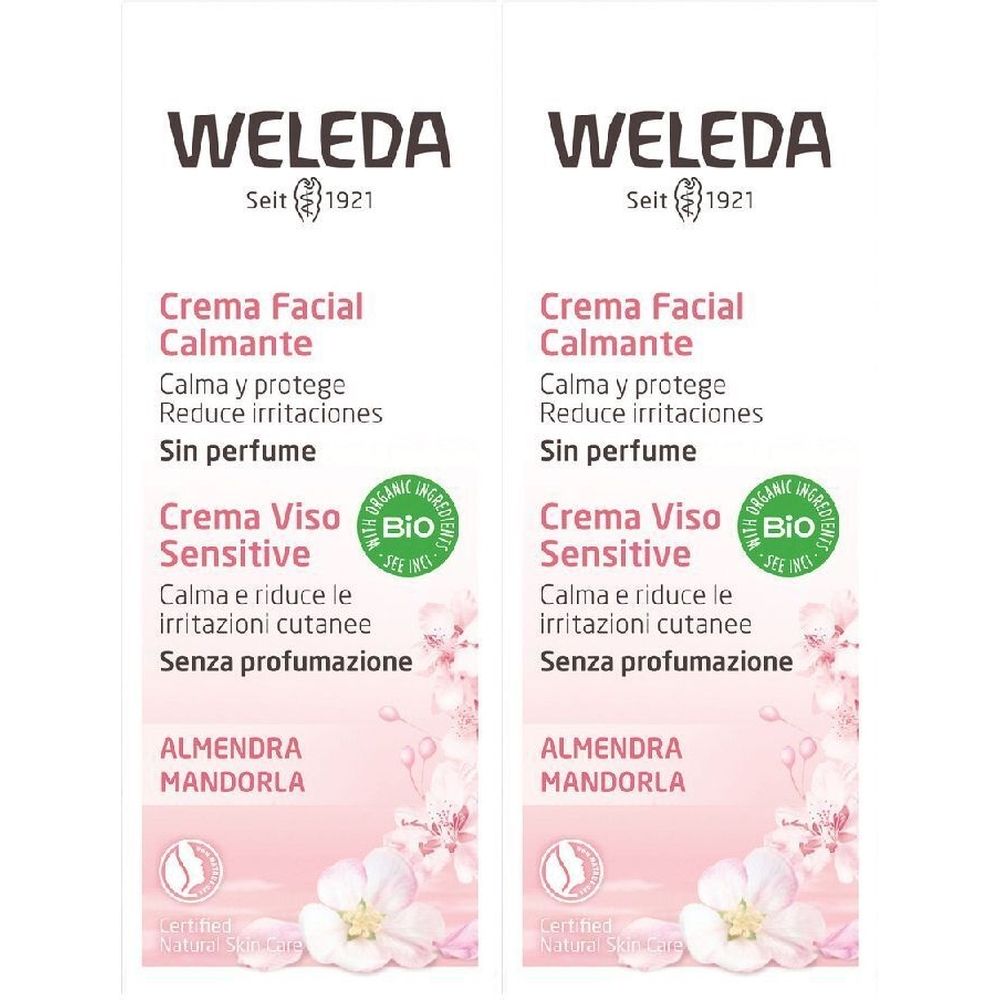 WELEDA Crema Viso Lenitiva 2x30 ml