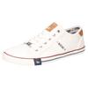 Sneaker MUSTANG SHOES, Herren, Gr. 41, weiß, Textil, sportlich, Schuhe, mit Mustang Markenlabel, Freizeitschuh, Halbschuh, Schnürschuh