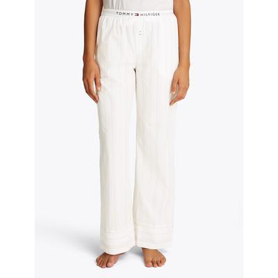 Loungehose "POPLIN PANTS", Damen, Gr. L (40), N-Gr, bunt (multi colour), Popeline, Obermaterial: 100% Baumwolle, TOMMY HILFIGER UNDERWEAR, gestreift, Basic, bequem lang, Hosen, mit Streifenmuster, Logobund Image