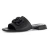Pantolette GABOR "YORK", Damen, Gr. 40, schwarz, Kalbsleder, unifarben, feminin, Schuhe, Blockabsatz, Sommerschuh, Komfortschuh mit Weite G (=weit)