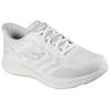Slip-On Sneaker SKECHERS "GO WALK NOW-PAYTON", Herren, Gr. 41, grau (weiß, hellgrau), Textil, sportlich, Schuhe, Trainingsschuh, Schnürschuh mit Handsfree Slip-ins