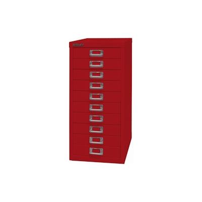 Bisley Schubladenschrank Basis A4 10 Schübe kardinalrot Image