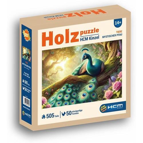 Holzpuzzle - Mystischer Pfau 505 Teile - HCM Kinzel