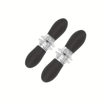 TEMU 4pcs Stainless Steel Holder, Bbq Skewers, Grilled Chicken Wings, Sausages, Barbecue Meat Forks, Suitable For Double Fork Grill, Interlocking Design, , Suitable For , Parties, Camping Image