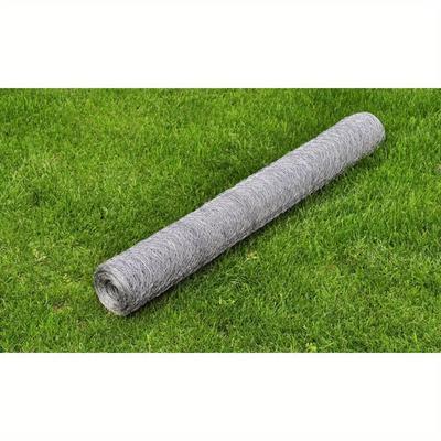 TEMU Galvanized Steel Hexagonal Mesh Fence 1x25 Meters Silvery Image
