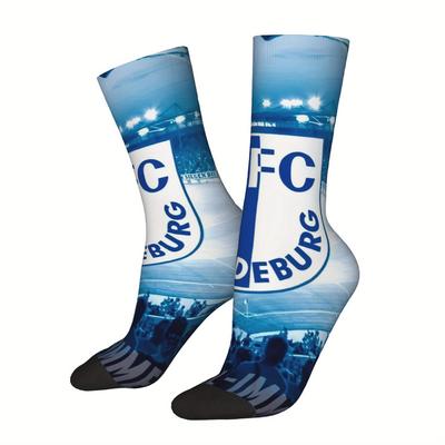 TEMU Fc Magdeburg Unisex Mid-calf Socks Image