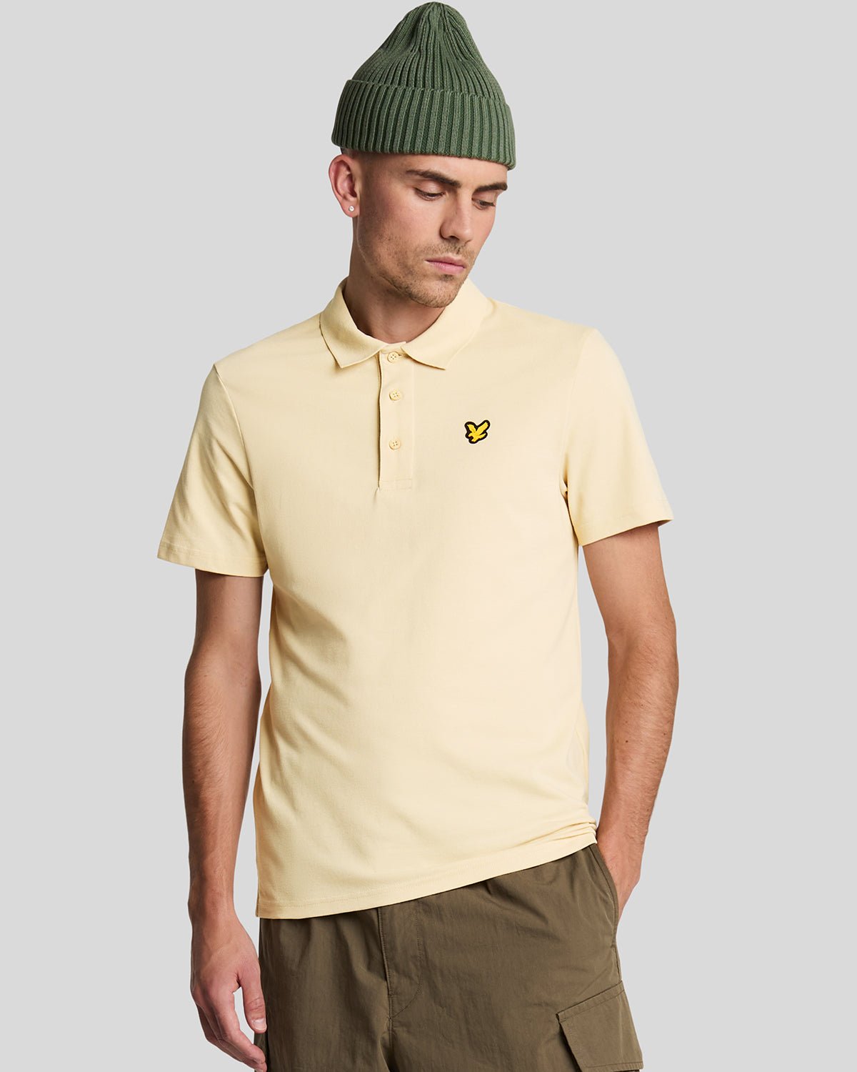 Lyle & Scott Sport Poloshirt mit kurzen Ärmeln - Beige Image
