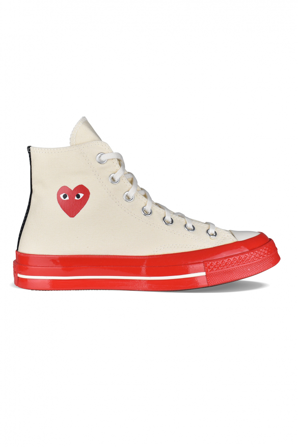 Comme des garçons Hohe Sneakers Chuck Taylor Beige