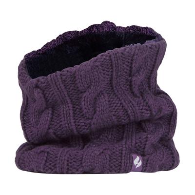 Damen Kabelstrick Winter Fleece gefütterter thermischer Halswärmer Image