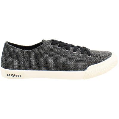 Seavees Monterey Raffia Damen Schwarz Plimsolls Image
