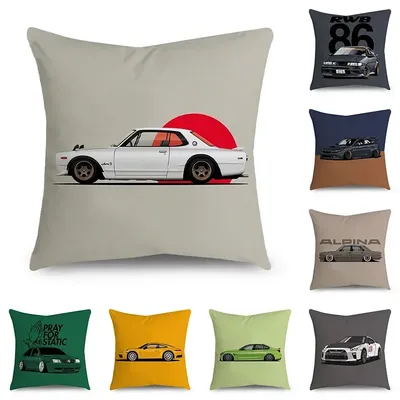 Neue Sport Auto Kissen Abdeckung Ganzkörper Cartoon-Muster Kissen Fall für Home Sofa Auto Dekor Kissenbezug 45 cm * 45 cm Image