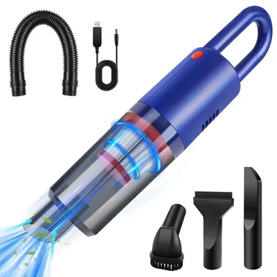 DayPlus 3-in-1-Handstaubsauger, tragbarer Akku-Staubsauger, wiederaufladbarer Power-Autostaubsauger Image