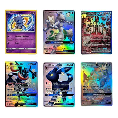 Holographic Game Trading Collection PTCG Proxy Cards Greninja Umbreon GX Singl PKM Folienkarten Image