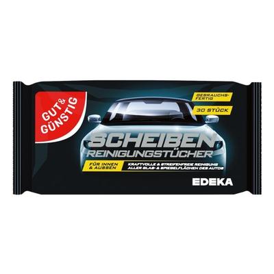 Gut und Günstig Scheibenreinigungstücher 30 Stück