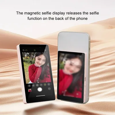 Magnetic Phone Selfie Monitor Screen for Smartphone Rear Camera Selfie Vlog Live Stream for iPhone