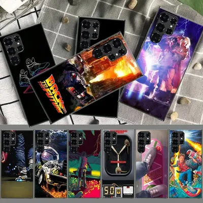 Back To The Future Coque For Samsung S23 S22 Ultra S24 FE S25 Edge Phone Galaxy S21 S20 FE S10 Plus