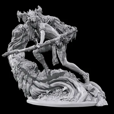 Overall heights 50mm 75mm 90mm Resin model kits figure colorless and self-assembled 3D Printing
