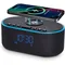 Wireless Charging Alarm Clock Radio: Qi Certified Fast Wireless Charger for iPhone Samsung - 10W