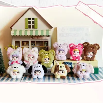 New Nommi V4 Mibao Baby Series Mini Plush Blind Box Mystery Box Cute Vinyl Anime Figures Bag Pendant For Girl Surprise Gift Toys
