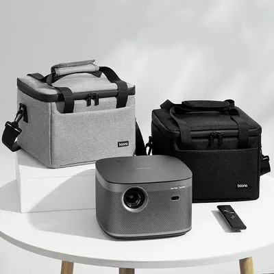 Portable Grey Projector Storage Bag Case Universal Carrying Bag Travel Storage Organizer for