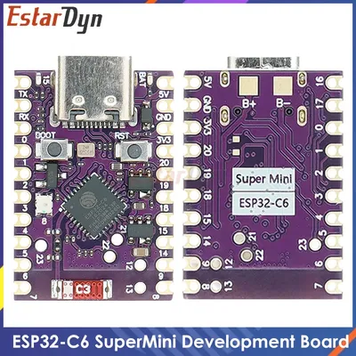 Estardyn ESP32-C6 SuperMini Development 4MB flash WIFI 6 Bluetooth 5 Microcontroller Programming