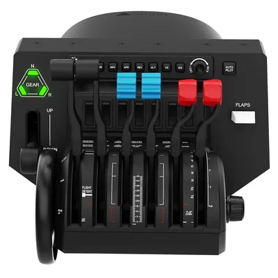 Bravo Flight Simulator Throttle Quadrant -Flaps, Autopilot, Radio Switch Panel - 6 Interchangeable