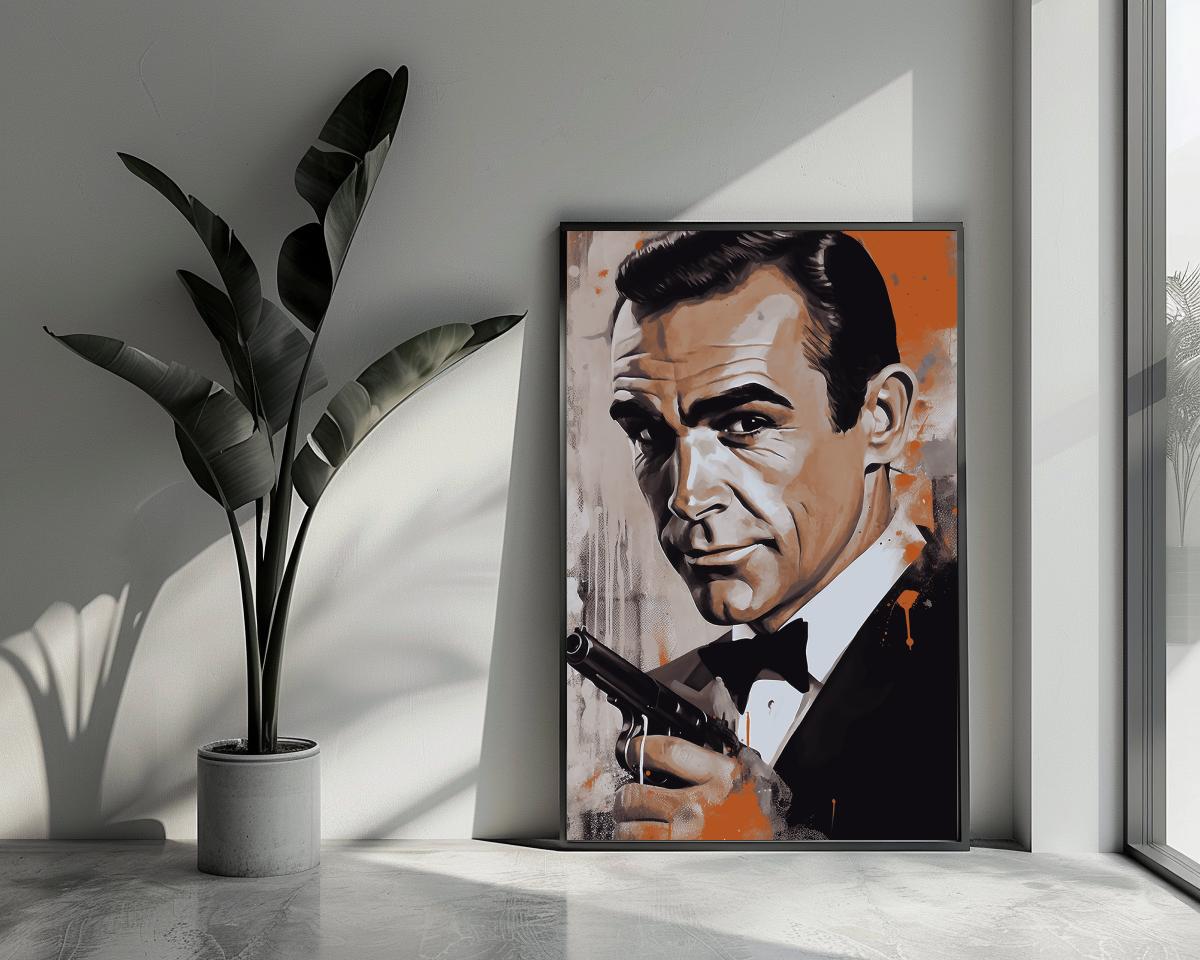 Poster di James Bond, poster di 007, poster di Sean Connery, poster del film, poster vintage, arte murale per l'arredamento della casa | 233 | Regalo