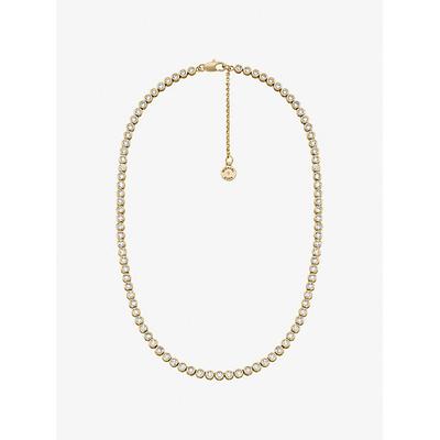 Michael Kors Cubic Zirconia Necklace Gold One Size