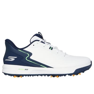 Skechers Men's GO GOLF Elite Vortex - Rival Shoes | Size 8.0 Extra Wide | White/Navy | Synthetic/Textile | Arch Fit