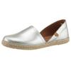 Espadrille VERBENAS "CARMEN NUCLEO METAL", Damen, Gr. 39, silber (silberfarben), Leder, metallic, klassisch, Schuhe, Slipper, Sommerschuh, Strandschuh im Metallic Look