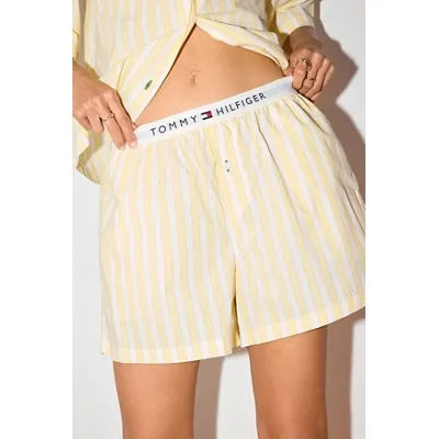 Tommy Hilfiger Poplin Shorts - Light Yellow L at Urban Outfitters