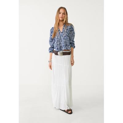 Stradivarius Flowing printed blouse Blue XL