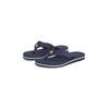 Zehentrenner TOMMY HILFIGER "HILFIGER WEBBING BEACH SANDAL", Damen, Gr. 39, blau (dunkelblau), Textil, casual, Schuhe, Sommerschuh, Flats, Bequemschuh, Dianette mit zweifarbiger Sohle