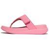 Zehentrenner FITFLOP "F-MODE GO", Damen, Gr. 41, rosa, Lederimitat, unifarben, casual, Schuhe, Sandale mit dämpfender MICROWOBBLEBOARD Technologie