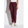 7/8-Hose STREET ONE, Damen, Gr. 32, Länge 28, rot (schwarz cherry rot), Stoff, 95% Viskose, 5% Elasthan, unifarben, casual, loose fit 7/8-Länge, Hosen, mit Elastikbund