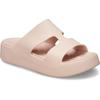 Badepantolette CROCS "Getaway Platform H-Strap", Damen, Gr. 41, beige (quartz), Croslite, sportlich, Schuhe, Sommerschuh, Schlappen, Badeschuh, Poolslides, weiche Innensohle