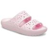 Badepantolette CROCS "Classic Floral Cut Out Sandal", Damen, Gr. 39, rosa, Croslite, geblümt, casual, Schuhe, Sandale, Sommerschuh, Pool Slides mit genoppter Innensohle