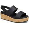 Keilsandalette CROCS "Brooklyn Cork Low Wedge", Damen, Gr. 41, schwarz, Croslite, casual, Schuhe, Plateausandale, Sommerschuh mit Korkplateau