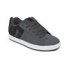 Sneaker DC SHOES "Court Graffik", Gr. 6(38), grau (dk grau, schwarz, weiß), 57.05% Leder, 28.2% Synthetikmaterial, 13.87% Polyester, 0.88% Textil, Schuhe