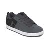 Sneaker DC SHOES "Court Graffik", Gr. 9,5(42,5), grau (dk grau, schwarz, weiß), 57.05% Leder, 28.2% Synthetikmaterial, 13.87% Polyester, 0.88% Textil, Schuhe