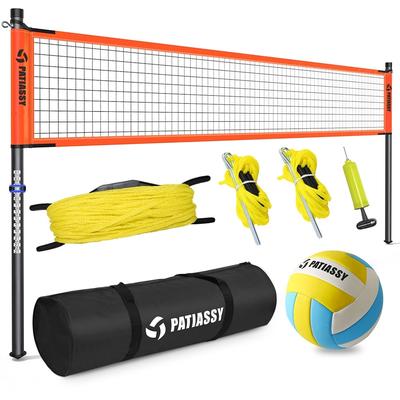 Portable Volleyball Net Set System for Backyard 32' L x 3' H