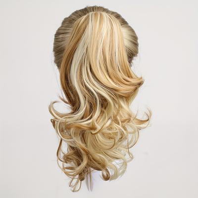 TEMU 12-inch Long, Loose Wave High-temperature Fiber Ponytail Wig For Women - Easy To Style, Parties & , High-quality Hairpiece, Stylish Hair Accessory | Loose | Easytostyle Hair, Long Hair Wig Image