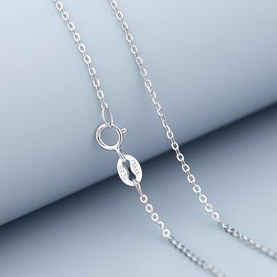 TEMU Women's S925 Silver Chain Necklace, Elegant And , Sexy , Perfect Gift For Or Special Occasions, Accessory L Image