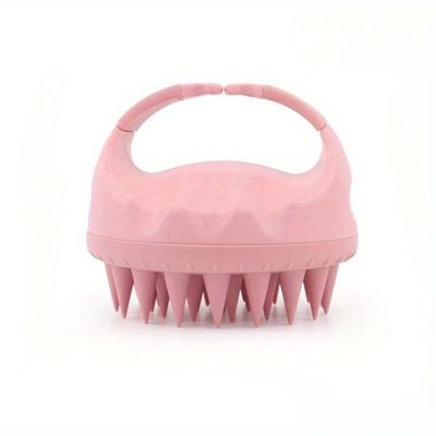 TEMU Silicone Scalp Massager Comb - Universal Hair Washing And Scalp Massage Tool, Comfortable, , And For Dry And Wet Use, Hair And Accessory 1pc Image