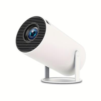 TEMU Hy300pro Mini Projector With Wifi, 4k Smart Portable Projector, Auto Keystone Correction, Pneumatic Mouse Remote Control, , 180-degree Rotation, Home Video Detector 11 Image