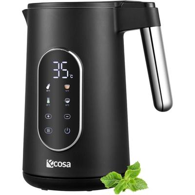 Ecosa Wasserkocher Edelstahl mit Temperatureinstellung (40°C-100°C) 1,7 Liter Teekocher Image