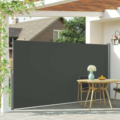 Hoobro - Seitenmarkise, ausziehbar 190 x 450 cm Seitenwandmarkise Markise, Sichtschutz, Image