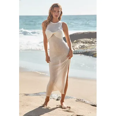 Sunday in Brooklyn Twist-Front Maxi Dress